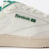 Donne Reebok Scarpe Da Ginnastica | Scarpe Da Ginnastica In Pelle Club C - Donna - Bianco Verde