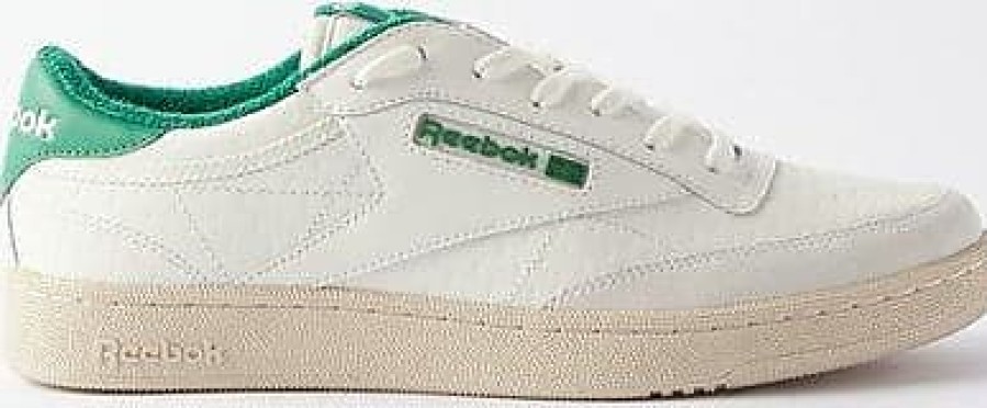 Donne Reebok Scarpe Da Ginnastica | Scarpe Da Ginnastica In Pelle Club C - Donna - Bianco Verde