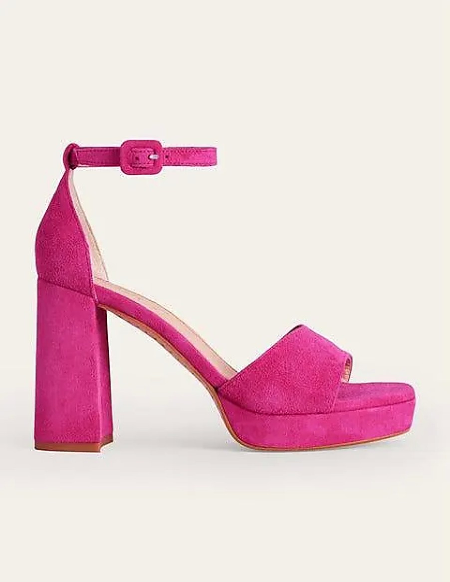 Donne Nove ovest Scarpe Con Plateau | Sandali Con Plateau E Tacco Festival Pink Donna Boden