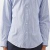 Uomini polo Ralph Lauren Camicie | Camicia Slim-Fit In Popeline Di Cotone A Righe - Uomo - Blu Bianco