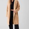 Donne Boden Cappotti | Trench Oversize In Sherpa Color Cammello Beige, Taglia: Media