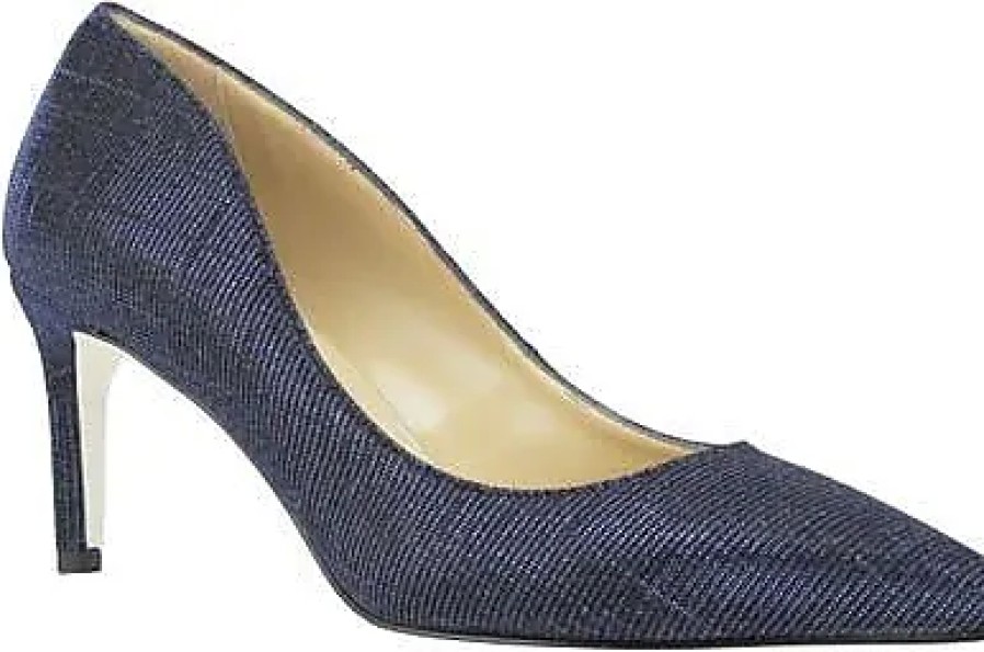 Donne Allegria Scarpe Di Pelle | Pompa Cindy In Blu Navy A Nordstrom, Taglia 10-10,5Us