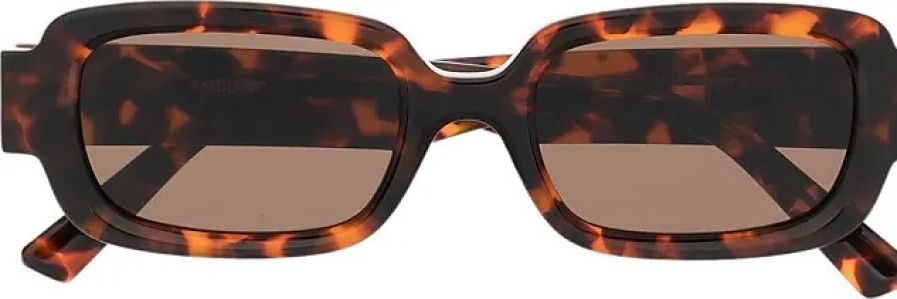 Donne Ferragamo Occhiali Da Sole | Occhiali Da Sole Thia Con Montatura Rettangolare - Unisex - Acetato - Taglia Unica - Marrone