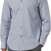 Uomini Luca Faloni Camicie | Camicia Abbottonata Con Stampa A Pois Astratti A Forma Di Julian In Blu Aria A Nordstrom, Taglia Xxx-Large