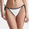 Donne Reiss Costumi Da Bagno | Sadie - Top Bikini A Rete A Triangolo Fisso Bianco/Neutro, Us 10