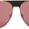 Uomini Oakley Occhiali Da Sole | Occhiali Da Sole Rotondi Sfumati Bay In Nero Oro Bordeaux Su Nordstrom