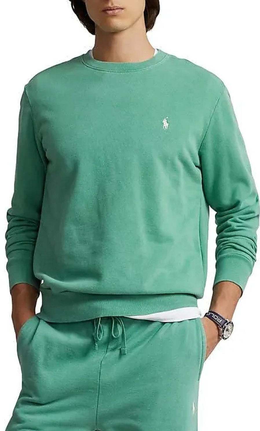 Uomini Paul Smith Maglioni | Felpa Girocollo In French Terry In Verde Fairway A Nordstrom, Taglia Xx-Large