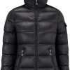 Donne Moncler Giacche | Piumino Corto Glements Nero Taglia 3