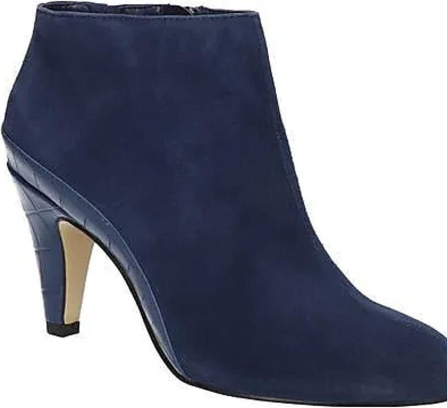 Donne Donald J. Pliner Stivaletti | Stivaletto Brennan In Pelle Scamosciata Blu Scuro/Coccodrillo A Nordstrom, Taglia 8.5