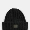 Donne Steve Madden Cappelli Invernali | Berretto Lavorato A Maglia A Coste Grosse Harri