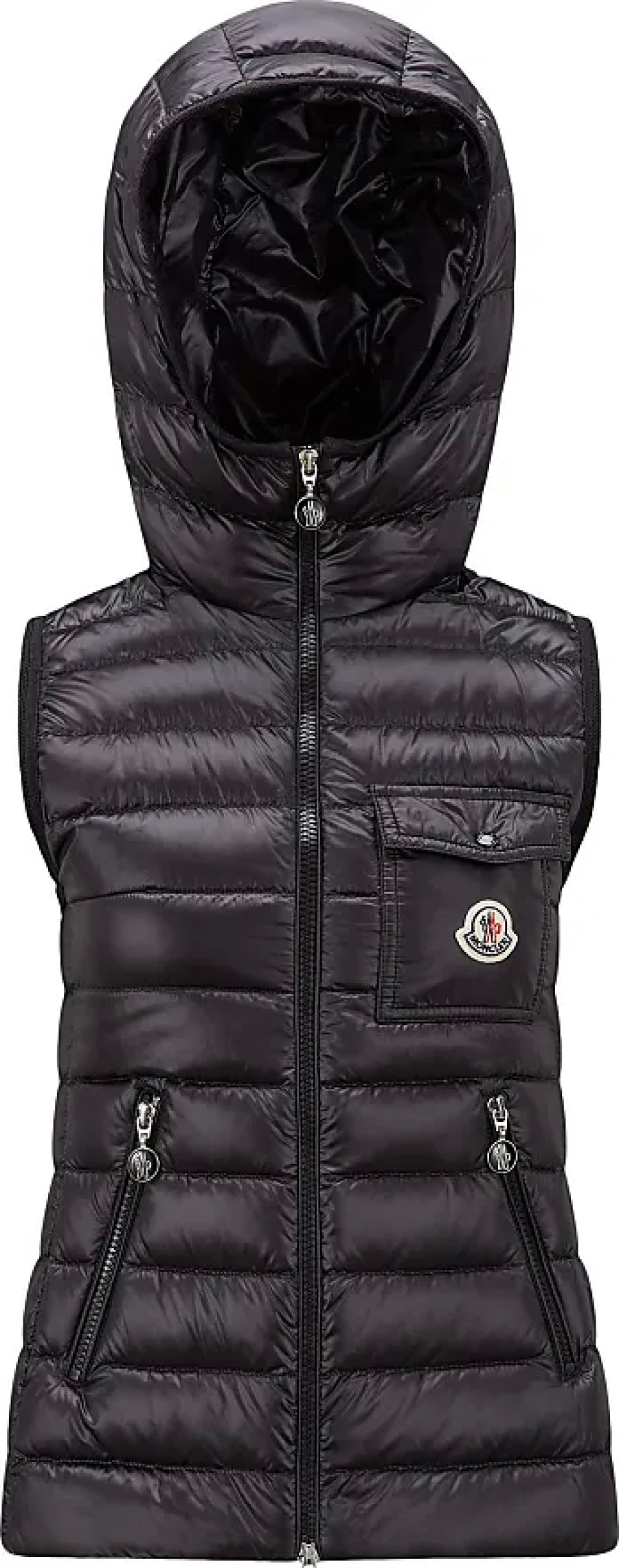 Donne Moncler Gilet | Gilet In Piumino Glygos Nero Taglia 5