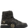 Donne Balenciaga Scarpe Estive | Sneakers Alte Effetto Pelle Di Serpente - Unisex - Pelle/Pelle/Gomma - 37 - Nero