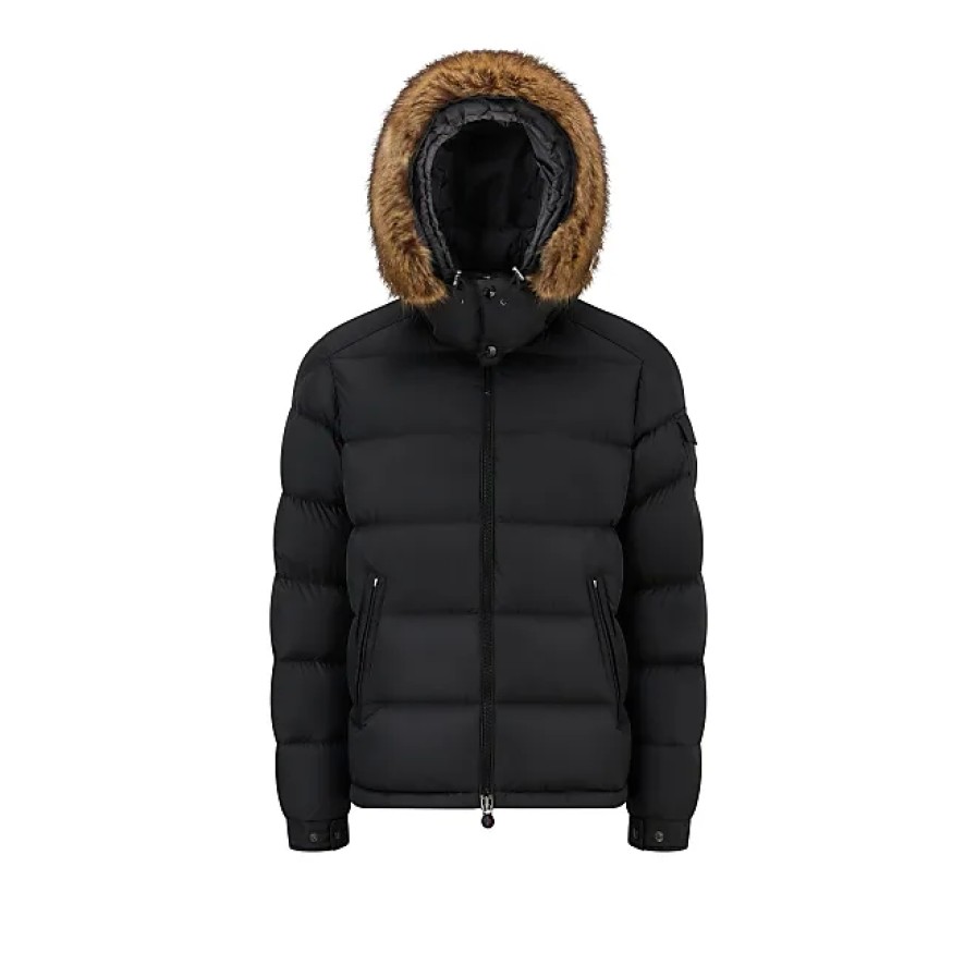 Uomini Moncler Giacche | Piumino Corto Mayaf Nero Taglia 5