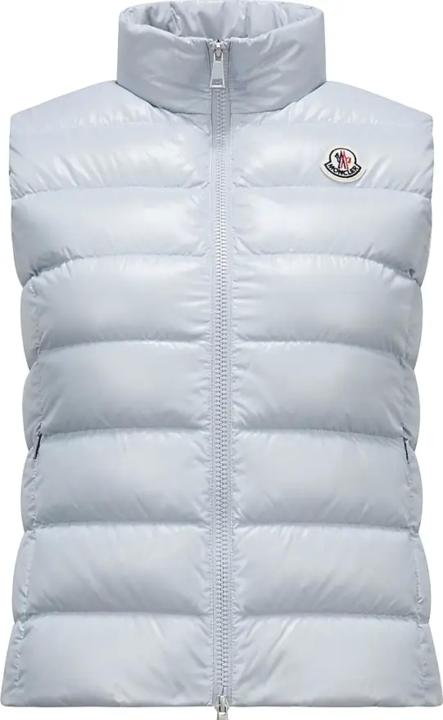 Donne Moncler Gilet | Gilet In Piumino Ghany Grigio Taglia 1