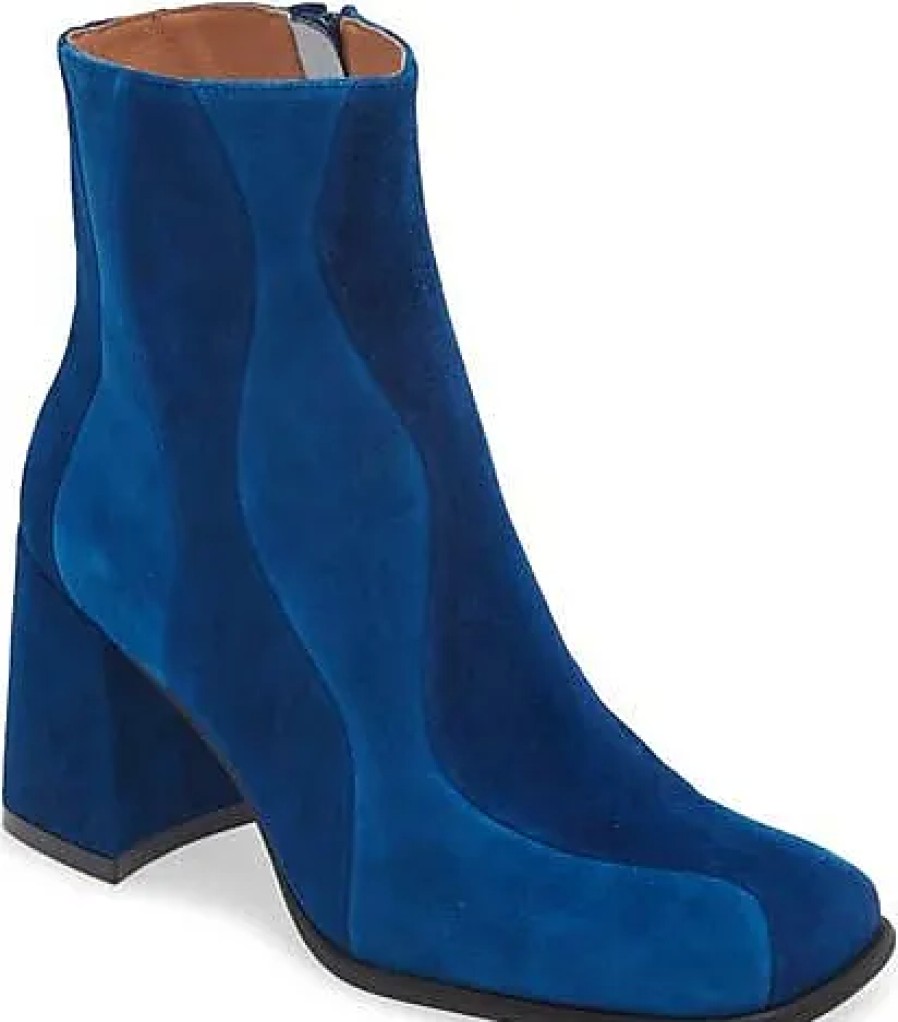 Donne Talbot Stivaletti | Stivaletto Lavalamp In Pelle Scamosciata Blu Combinata A Nordstrom, Taglia 7.5