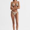 Donne Reiss Costumi Da Bagno | Sheereen - Slip Bikini Stampato Sheereen Con Stampa Marrone, Taglia Us 12