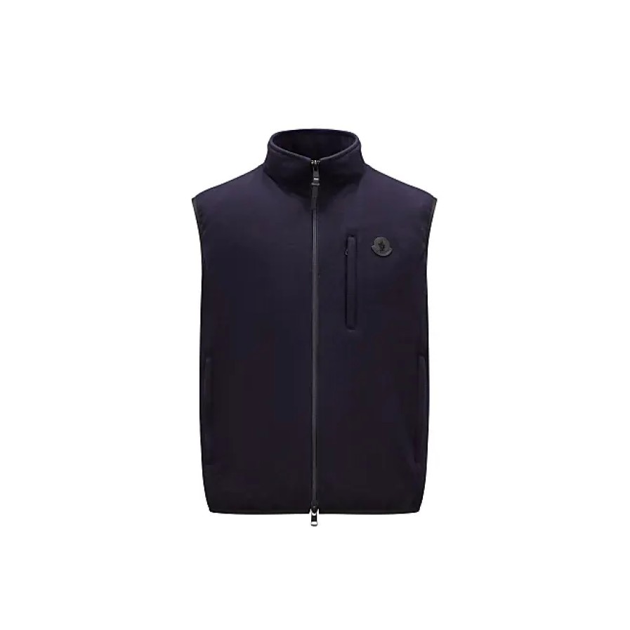 Uomini Moncler Gilet | Gilet In Piumino Tumba Blu Taglia 4