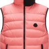 Uomini Moncler Gilet | Gilet Nubiera Piumino Rosa Taglia 4