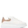 Donne Oca d'Oro Scarpe Estive | Alexander Mcqueen - Scarpe Da Ginnastica Oversize In Pelle - Donna - Bianco Multi