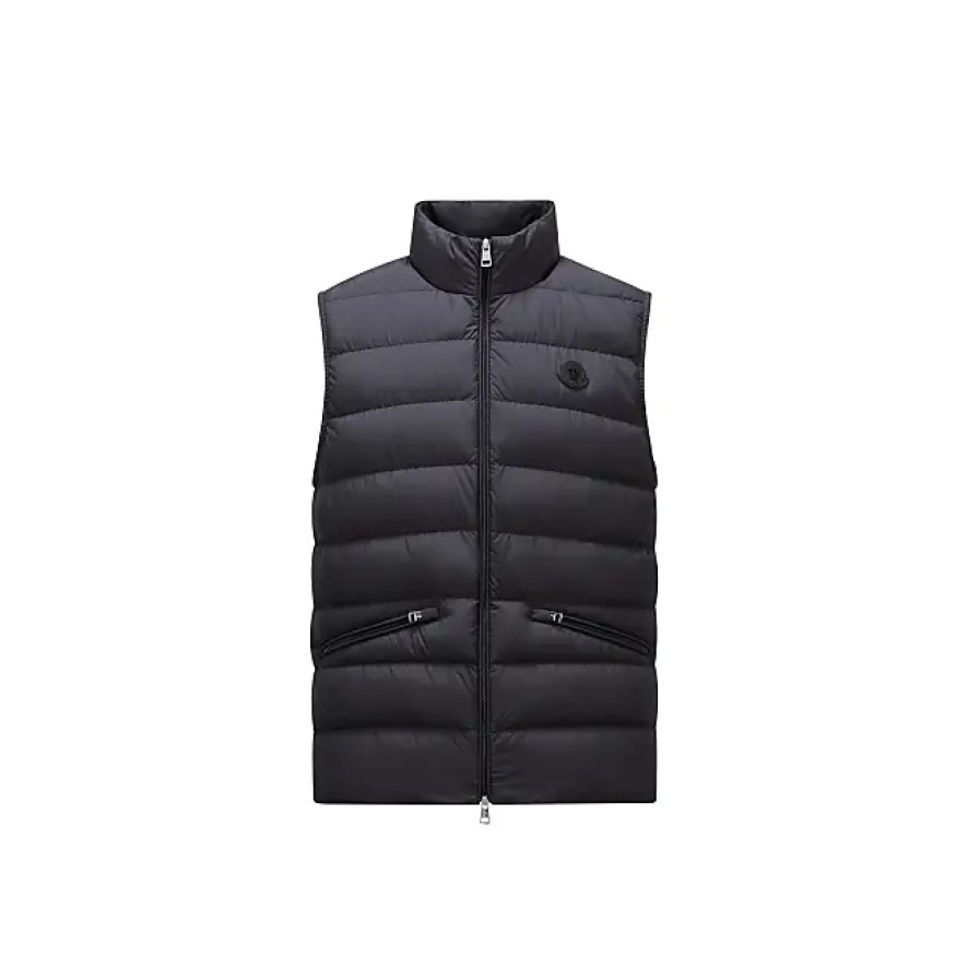 Uomini Moncler Gilet | Piumino Lechtal Nero Taglia 1