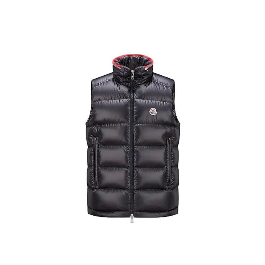 Uomini Moncler Gilet | Gilet In Piumino Ouse Blu Taglia 2