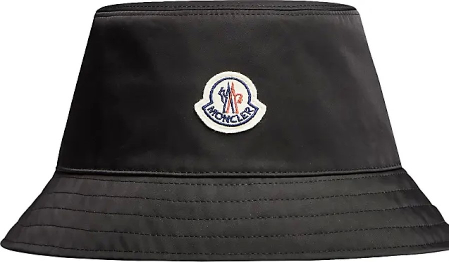 Donne Moncler Cappelli | Cappello Da Pescatore Reversibile Nero Taglia M