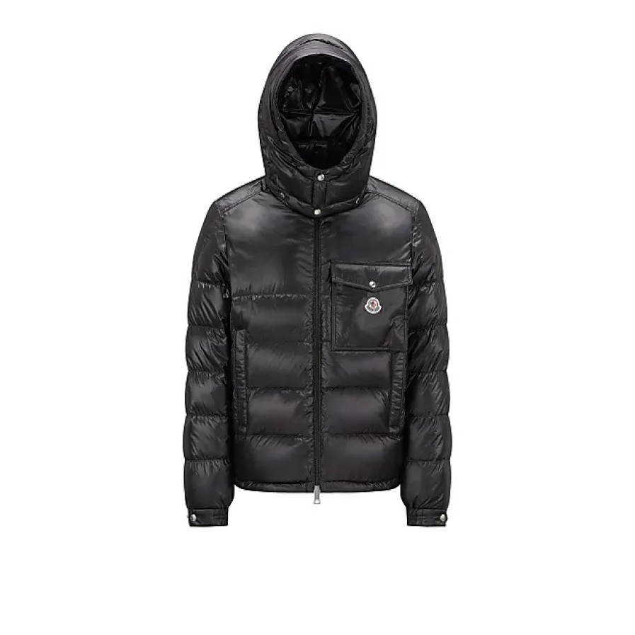 Uomini Moncler Giacche | Piumino Corto Wollaston Nero Taglia 4