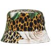 Uomini adidas Cappelli | Cappello Da Pescatore Con Stampa Leopardata Floreale - Uomo - Cotone/Viscosa/Viscosa - 58 - Marrone