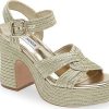 Donne Jeffrey Campbell Scarpe Con Plateau | Sandalo Con Plateau Carisma In Oro A Nordstrom, Taglia 10