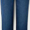 Donne Reiss Jeans | + Jeans Organici Sarah Cropped Stretch A Vita Alta A Gamba Dritta Net Sustain - Blu - 23,24,25,26,27,28,29,30,31,32