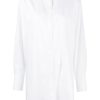 Donne Etro Camicie | Camicia In Cotone Con Stampa Logo - Donna - Cotone - 40 - Bianco