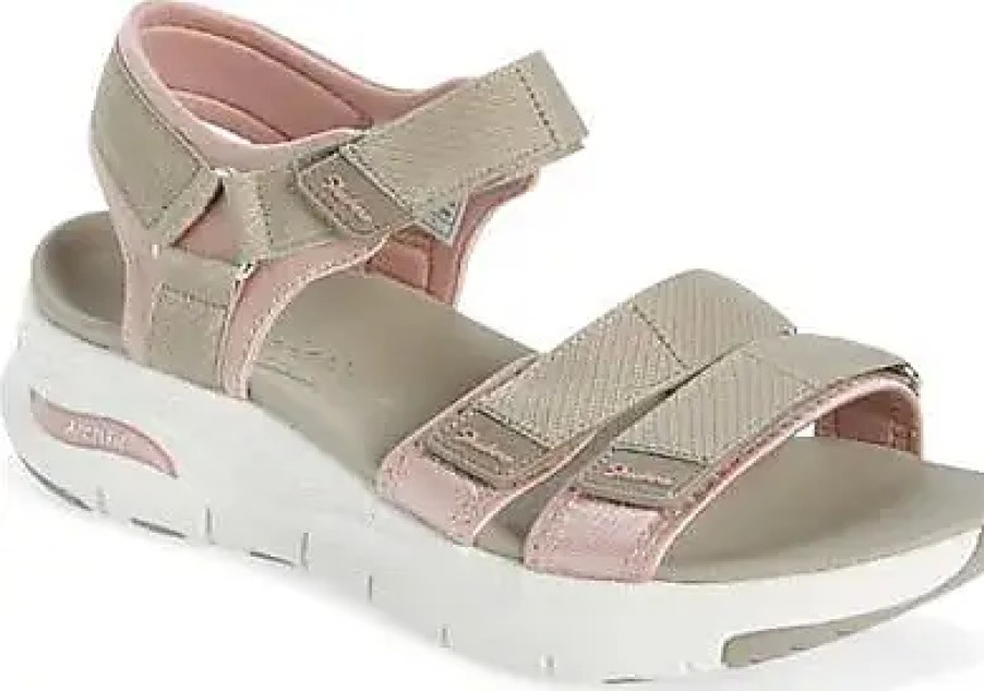 Donne Tutti i santi Sandali | Sandalo Sportivo Arch Fit Fresh Bloom In Tortora/Rosa A Nordstrom, Taglia 11