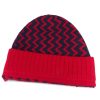 Donne Boden Cappelli Invernali | Berretto In Lana Con Motivo A Zigzag 2010-2020 - Donna - Lana - Taglia Unica - Rosso