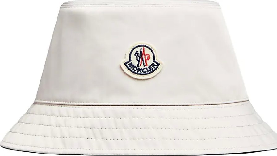 Donne Moncler Cappelli | Cappello Da Pescatore Reversibile Beige Taglia L