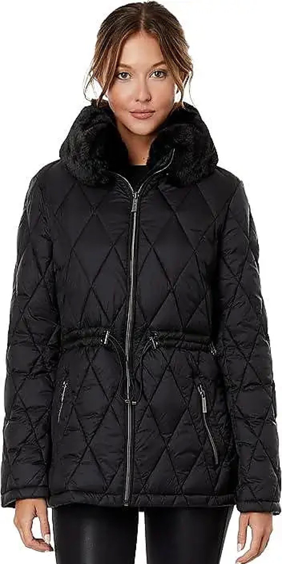 Donne Fusalp Giacche | Diamond Quilt Puffer M426048C68 (Nero) Abbigliamento Da Donna