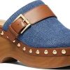 Donne Crocs Muli | Zoccolo Con Plateau Rye In Denim A Nordstrom, Taglia 6.5