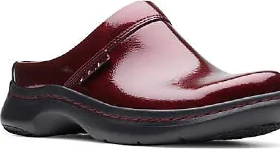 Donne Mia Muli | Zoccolo Clarks(R) Clarkspro In Vernice Bordeaux A Nordstrom, Taglia 11