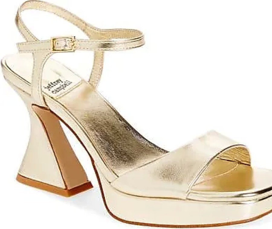 Donne Steve Madden Scarpe Con Plateau | Sandalo Con Plateau Jadie In Oro A Nordstrom, Taglia 6.5