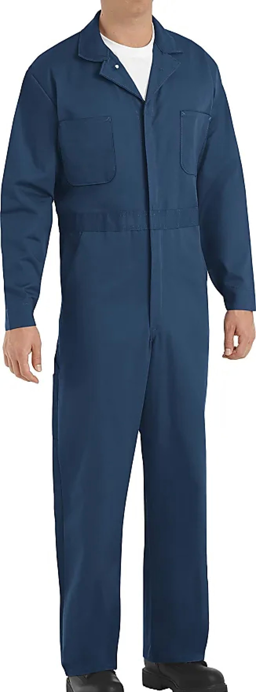 Uomini Dickies Tute | Tute E Tute Da Uomo In Cotone Con Bottoni Sul Davanti E Abbigliamento Da Lavoro, Blu Scuro, 50 Us