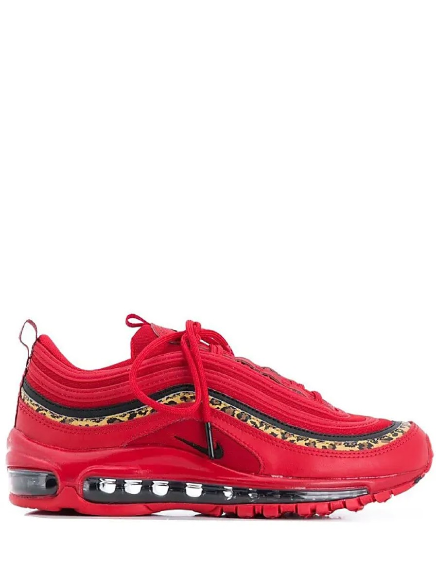 Donne Steve Madden Scarpe Estive | Air Max 97 Leopard Pack - Scarpe Da Ginnastica Rosse - Donne - Pelle/Gomma/Poliestere/Poliestere - 6