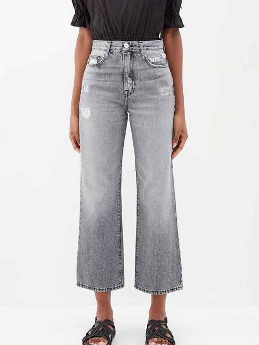 Uomini Madewell Jeans | Telaio - Jeans Cropped Le Jane - Donna - Grigio Scuro