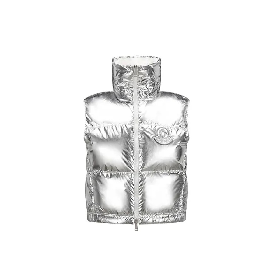 Donne Moncler Gilet | Gilet In Piumino Blavet Grigio Taglia 2