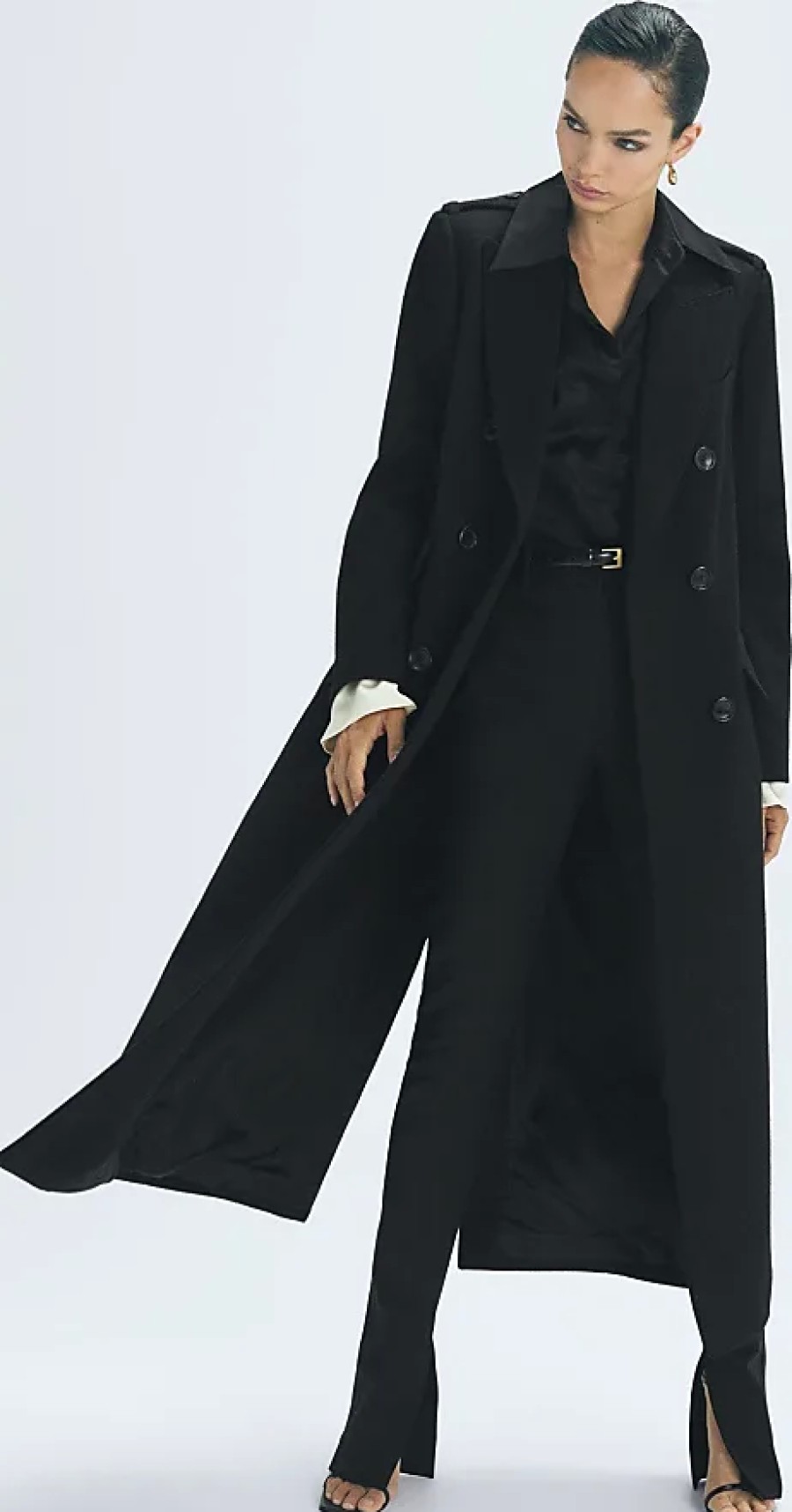 Donne Reiss Cappotti | Margot - Cappotto Lungo Doppiopetto In Misto Lana-Cashmere Atelier, Us 12