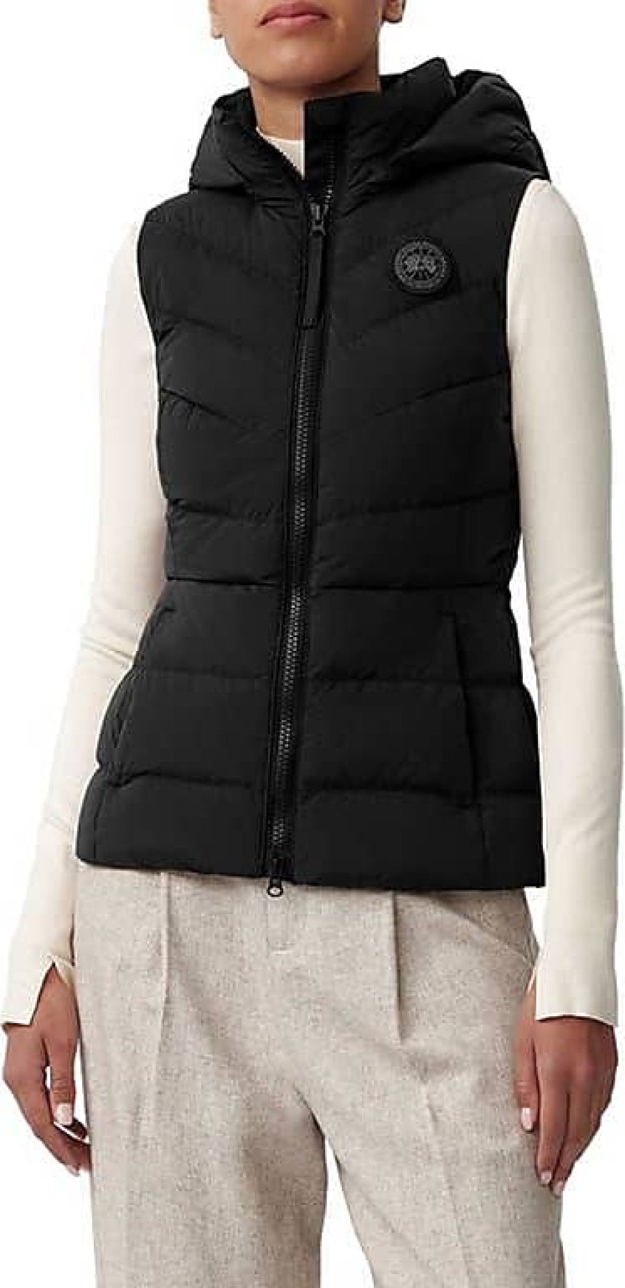 Donne Moncler Gilet | Gilet In Piumino Clair 750 Fill Power In Nero - Noir Su Nordstrom, Taglia X-Small