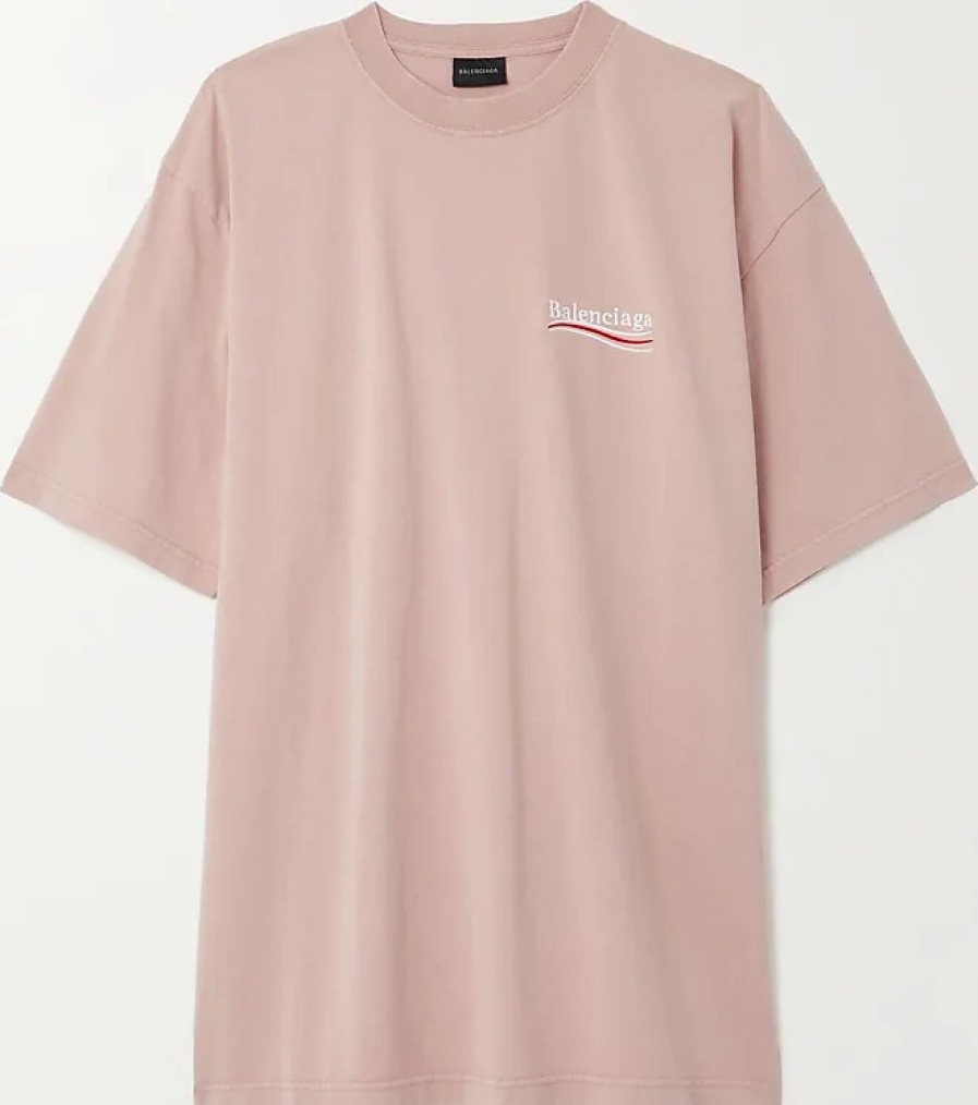 Donne Boden Magliette | T-Shirt Oversize In Jersey Di Cotone Ricamato - Rosa - Xs,S,M,L