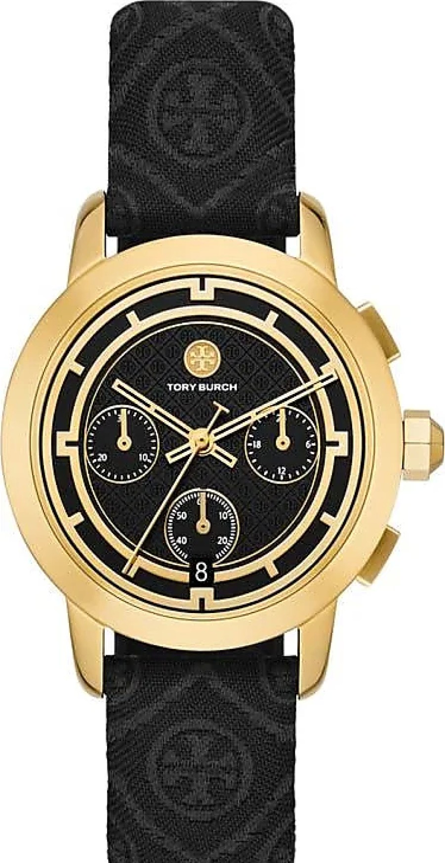 Donne Nuun ufficiale Orologi | L'Orologio Con Cinturino In Tessuto Cronografo T-Monogram, 37 Mm In Nero Su Nordstrom