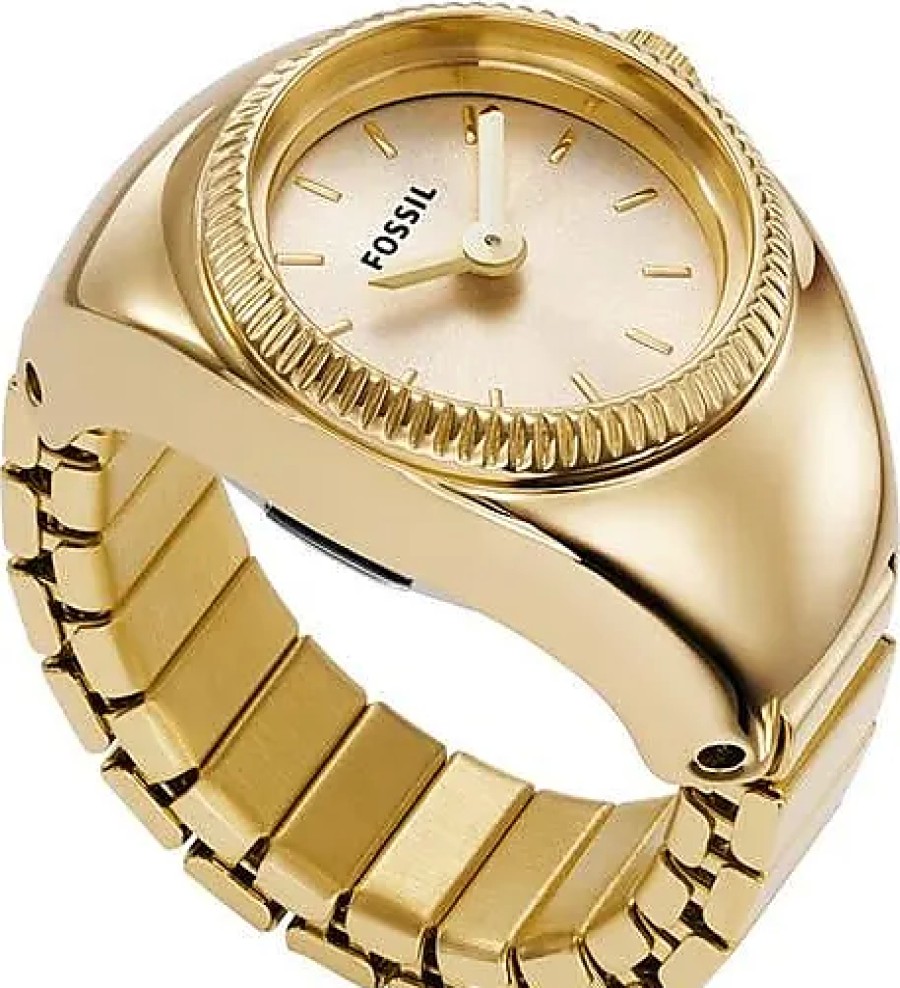 Donne Ferragamo Orologi | Orologio Ad Anello, 15Mm In Oro A Nordstrom