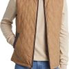 Uomini Nordstrom Gilet | Gilet Trapuntato Reversibile In Cammello/Marrone Chiaro A Nordstrom, Taglia Xx-Large