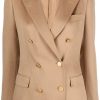 Donne Reiss Abiti | Blazer Doppiopetto In Cashmere - Donna - Cupro/Cashmere - 40 - Neutri