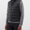 Uomini Mare Gilet | Moorer - Gilet Trapuntato In Misto Lana Oliver - Uomo - Grigio